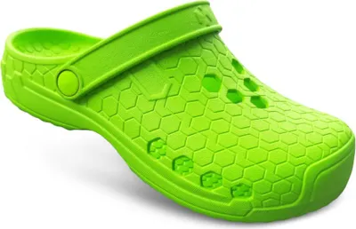 Produktbild von TAMS® Uni Gartenclogs mit Schnalle"Hex Clap" aus weichem EVA Hellgrün 39