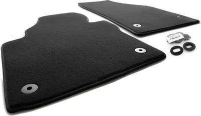Immagine prodotto di Tappetini adatti per VW Touran 1T set di tappetini in velluto per auto 2 pezzi + fissaggio originale