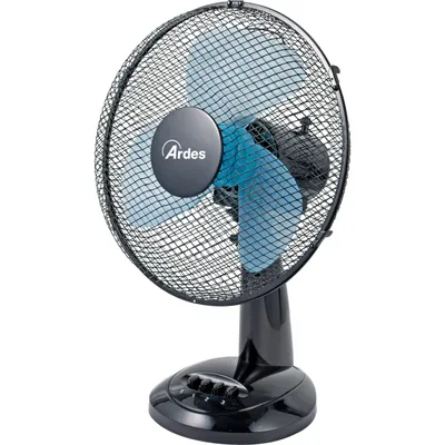 Produktbild von Ardes EA30 Oszillierender Tischventilator 30 cm 3 Geschwindigkeiten Schwarz
