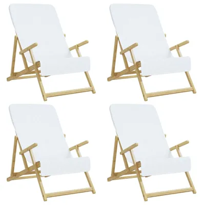 Produktbild von "WINTER SALE" Strandtücher 4er-set - multifunktional& Moderne - Weiß 60x135 cm Stoff 400 GSM - Strandtücher NEU2243864