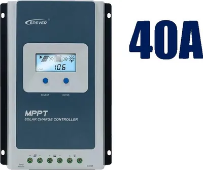 Zdjęcie produktu dla Kontroler ładowania słonecznego, technologia MPPT, przyjazny dla użytkownika wyświetlacz LCD, 40A - Tracer4210ANG3, 12V 24V