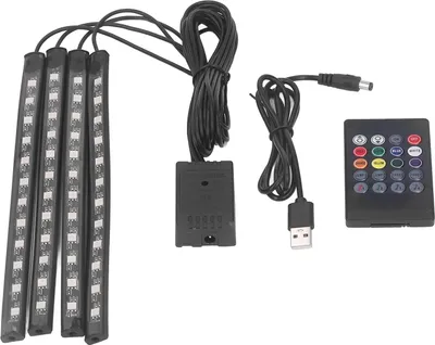 Obrázek produktu pro 8 barevné RGB světlo 48 LED diod světelný pásek ovládání zvuku lampa pro párty dekorace osvětlení DC5?12V