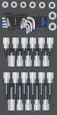 Produktbild von MTS 1/2"-Einsätze TORX®, 39-tlg., 12,5 mm (1/2"): TX 20-80 (1/3