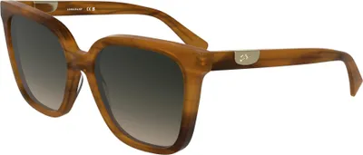Produktbild von Longchamp LO772S N Striped brown 55/17/140 Damen Sonnenbrillen