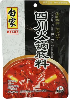 Produktbild von Baijia Sichuan Flavor Hot Pot Seasoning 200g