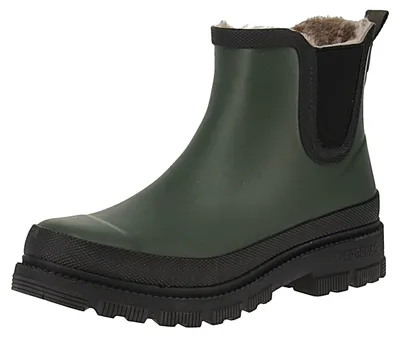 Image de Verbenas 9302181199 Lua Fur Smooth - Bottines Chelsea pour femmes - Couleur kaki/noir, Taille : 37 EU