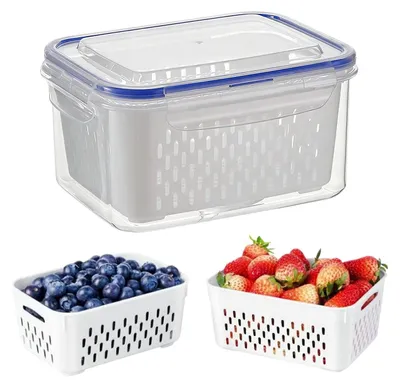 Obrázok produktu pre Priehľadné plastové boxy na skladovanie potravín do chladničky