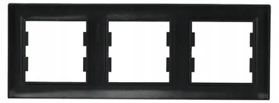Produktbild von 3-fach horizontaler Rahmen, anthrazit, Asfora EPH5800371 Schneider