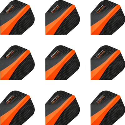Produktbild von Harrows | Retina | Dart Flights | Standard | 100 Mikron | Orange | 3 Sets = 9 Flights