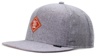 Produktbild von Djinns 6 Panel Snapback Cap OxfordContra Light Grey/Rust