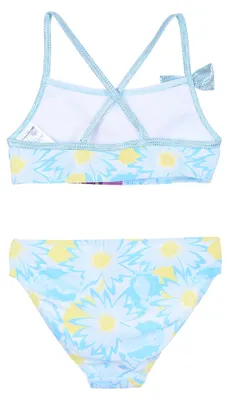 Produktbild von Frozen - Die Eiskönigin Bikini Mädchen Zweiteiler Kinder Anna und Elsa, Farbe:Blau, Größe:104