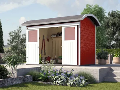 Produktbild von Stockton 228, schwedenrot B x T x H 344 x 241 x 248