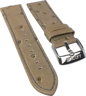 Produktbild von Lotus L15420/6 | Uhrenarmband 24mm Leder mit Straussprägung beige