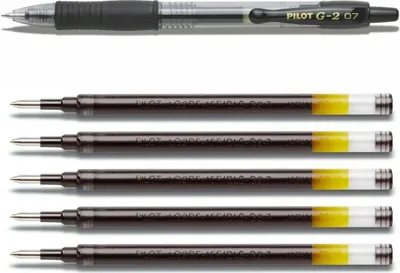 Produktbild von Pilot G2-07 schwarz + 5 Minen