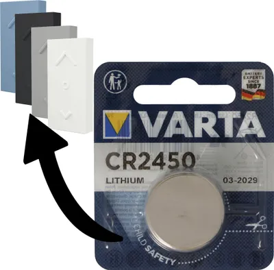 Produktbild von Batterie passend für Osram Lightify Mini Switch Dimmschalter 1x Varta CR2450 Lithium Batterie IEC CR 2450
