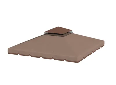 Produktbild von Ersatzdach für Pavillon, Pavillondach mit Doppeldach Wasserablauflöchern 3x3m