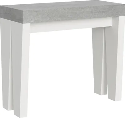 Zdjęcie produktu dla Rozkładany stół konsolowy 90x40/300 cm Spimbo Mix Cement blat - struktura białego jesionu