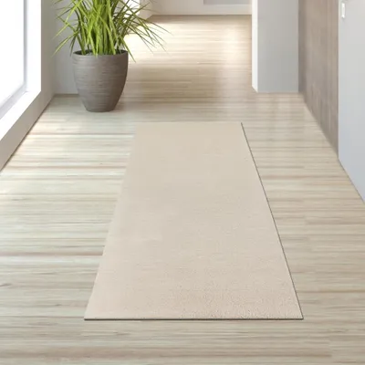 Obrázek produktu pro Měkký krémový koberec, snadno udržovatelný a omyvatelný pro moderní bydlení Velikost - 80 x 150 cm