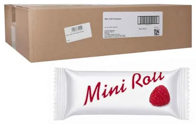 Produktbild von Seghers Mini Roll Himbeere 80x25g