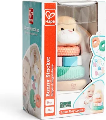 Produktbild von Hape Bunny Stacker, Mehrfarbig