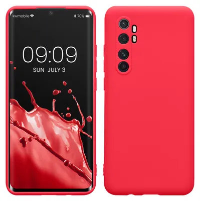 Produktbild von kwmobile Handyhülle für Xiaomi Mi Note 10 Lite Hülle - weiches Handy Silikon Case - Schutzhülle Cover - Neon Pink