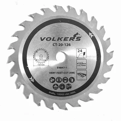 Produktbild von Volkers Holzkreissägeblatt 125 x 12,75 mm Z24