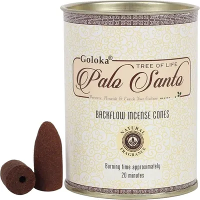 Produktbild von Goloka Palo Santo Backflow Räucherkegel