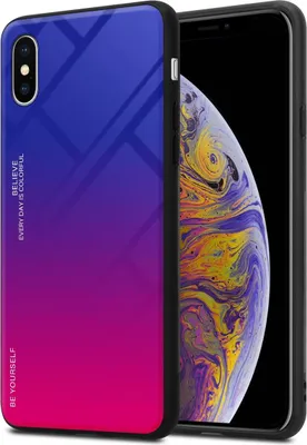 Produktbild von Cadorabo Hülle für Apple iPhone XS MAX Schutz Hülle in Schwarz Handyhülle TPU Etui Cover Case Tempered Glas