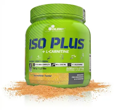 Produktbild von Olimp ISO plus Isotonic Drink Powder - verschiedene Geschmäcker - ab 700g Dose - Orange