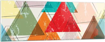 Produktbild von Bilder auf glas - Abstraktion modern - 90x30cm - Glasbilder - Wandbilder - Kunstdruck - zum Aufhängen bereit - Wanddekoration aus Glas - Glas Bilder - Wandbild auf Glas - Einteilig - GAB90x30-3685