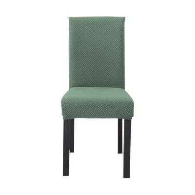 Immagine prodotto di Intirilife 4x coprisedia elasticizzato in VERDE CHIARO con seduta da 38 a 45 cm e schienale da 45 a 65 cm di altezza - Per feste, matrimoni, hotel o a casa in sala da pranzo