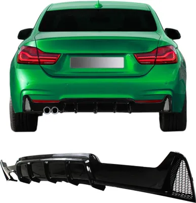 Produktbild von Heckdiffusor Diffusor Stoßstange Hinten Sport Look Doppelrohr Links für BMW 4er