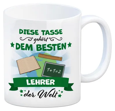 Produktbild von Bester Lehrer der Welt Kaffeebecher