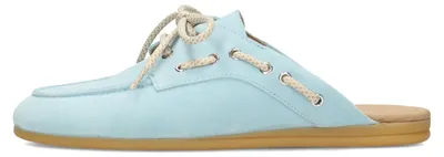 Produktbild von Poelman Damen Loafer Schuh Loes Hellblau mit einem 1,5 cm hohen Absatz