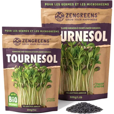 Image de ZenGreens® Graines à Germer & Micropousses- Tournesol - 500g