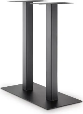 Produktbild von Bartisch-Gestell 80x40x100 Stahl Pulverbeschichtet Schwarz