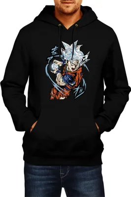 Immagine prodotto di Felpa con cappuccio da uomo Dragon Anime Manga Ball Z Goku 40, Man L , Noir