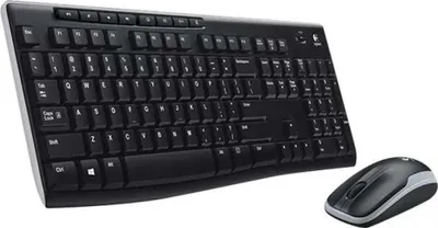 Obrázok produktu pre Logitech 920-004526, Plná veľkosť (100 %), Bezdrôtový, RF Wireless, QWERTZ, Čierna, Obsahuje myš