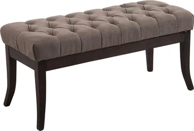 Produktbild von CLP Sitzbank Ramses Stoff antik-dunkel mit hochwertiger Polsterung | Farbe taupe Größe 100 cm