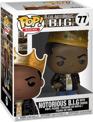 Produktbild von The Notorious B.I.G. - The Notorious B.I.G. with Crown 77 - Funko Pop! Vinyl Figur