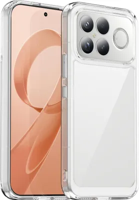 Imagen del producto de Funda protectora híbrida de TPU y acrílico, transparente, para la serie Xiaomi Poco F8 Ultra, disponible en varios colores