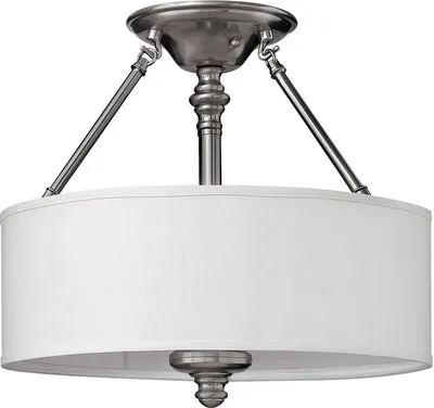Produktbild von Elstead Sussex Deckenleuchte E27 3-fach Nickel gebürstet