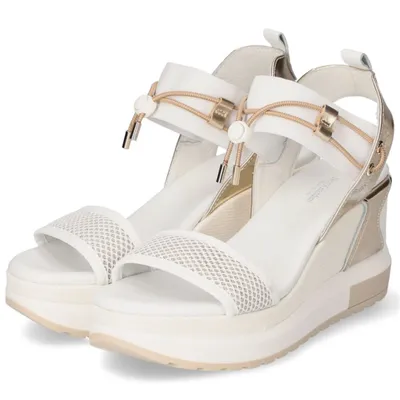 Produktbild von Nero Giardini Damenschuhe Sandalen Hoch Sandalette Weiß Freizeit, Schuhgröße:39 EU