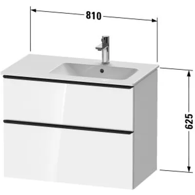 Produktbild von Duravit DE4367010550000 DN WTU WH 810x462x625 Az 1 Ei mr Mt