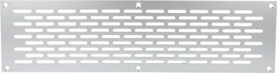 Produktbild von Aluminium Lochblech 300x80mm F1 Lüftungsgitter Lochung 20x3mm silber eloxiert