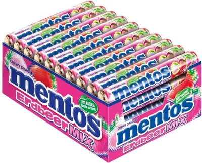 Produktbild von mentos Erdbeer Mix 40x37,5g