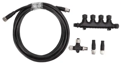 Image de pour câble NMEA 2000 à 5 broches, raccordement « backbone » marin, filetage M12, Simrad Networks