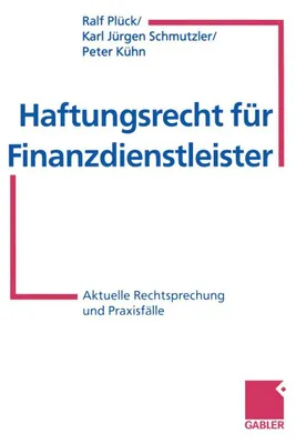 Produktbild von Haftungsrecht für Finanzdienstleister