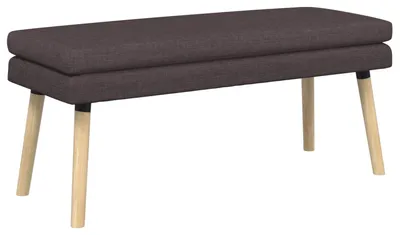 Obrázok produktu pre vidaXL Dvojmiestna lavica, tmavohnedá, 110 x 40 x 47 cm, látka