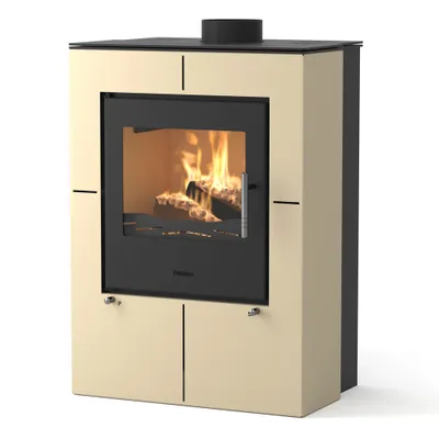 Image de HS FLAMINGO poêle-cheminée EVENES - crème